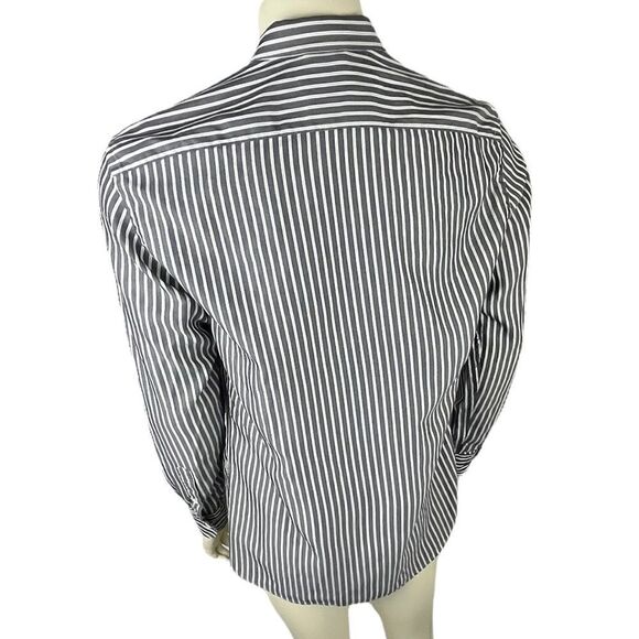 Ermenegildo Zegna L/S Striped Dress Shirt Like New Condition Size Large - Picture 6 of 8